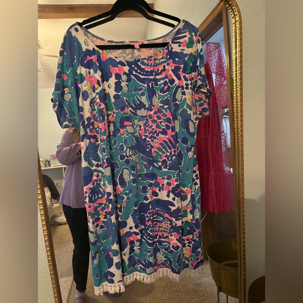 Lilly Pulitzer Tilla Tunic Dress with Tassel trim